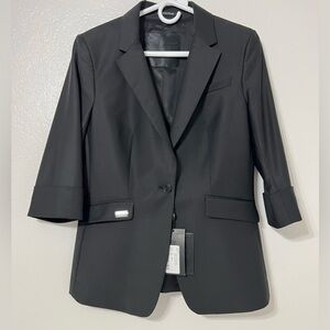 NWT Philipp Plein Couture Virgin Wool Blend Blazer XL Black Longline
